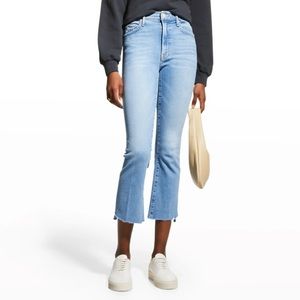 MOTHER denim The Insider Crop Step Fray